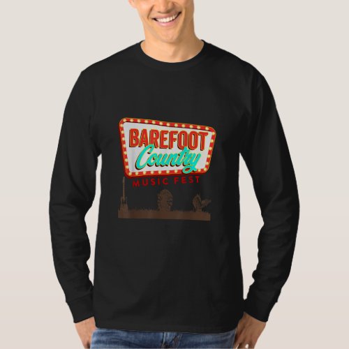 Barefoot Country Music Fest fans funy  T_Shirt