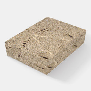 Barefoot Footprints in Sand Paperweight