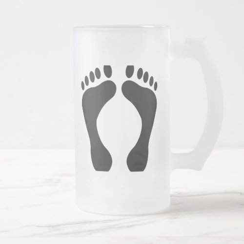 Barefoot Frosted Glass Beer Mug
