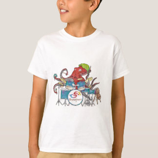 Barefoot Groove Octopus Drummer T-Shirt