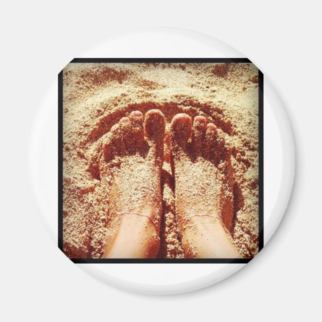 Barefoot lifestyle Photo by Daniela Power Magnet (Front)