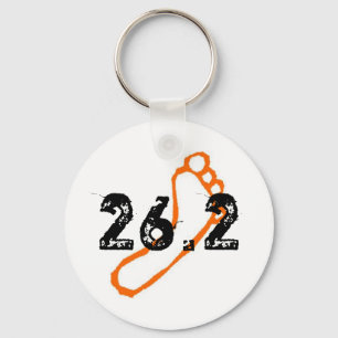 Barefoot Marathon Keychain