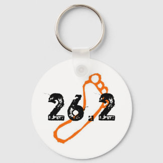 Barefoot Marathon Keychain