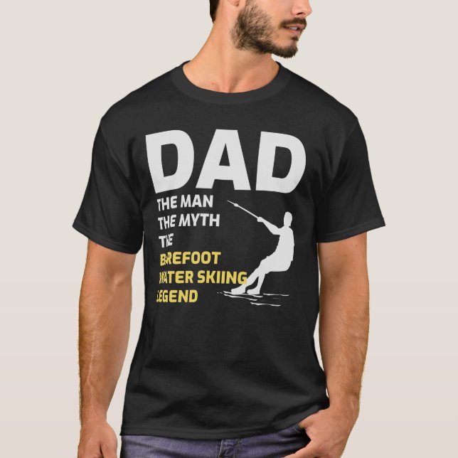 Barefoot skiing Water sport Motorboat T-Shirt (Front)