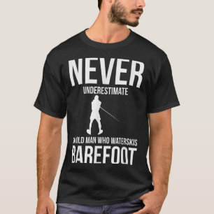 Barefoot Water Skiing Water Skis  T-Shirt