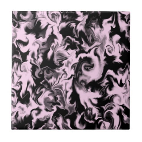 Barely Berry Pink  Black mixed color tile