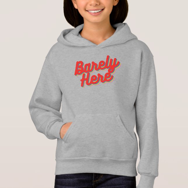 Barely Here / Red Hoodie (Front)