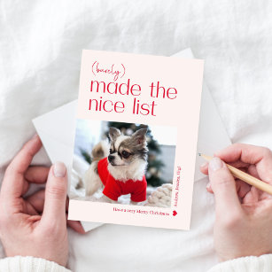 Barely Made It Editable Color Holiday Photo Card