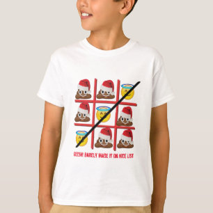 Barely Made Nice List Shirt - Boys Christmas Tee
