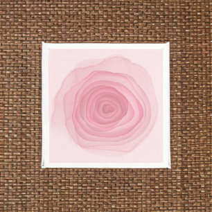 Barely Pink Acid Paint Rose in Subtle Pink Napkins