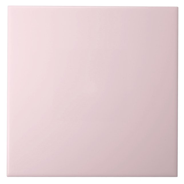 Barely Pink Ceramic Tile. Ceramic Tile (Front)