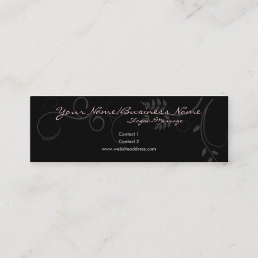 Customizable Barely There Vines Small Profile Cards Business Cards