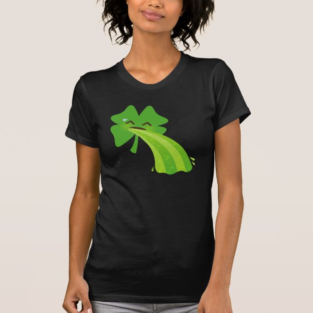 Barfing Shamrock Tee (Front)