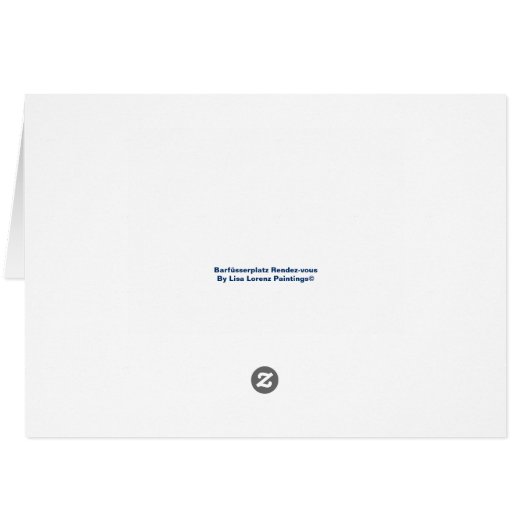 Barfüsserplatz Greeting Card By Lisa Lorenz (Back Horizontal)