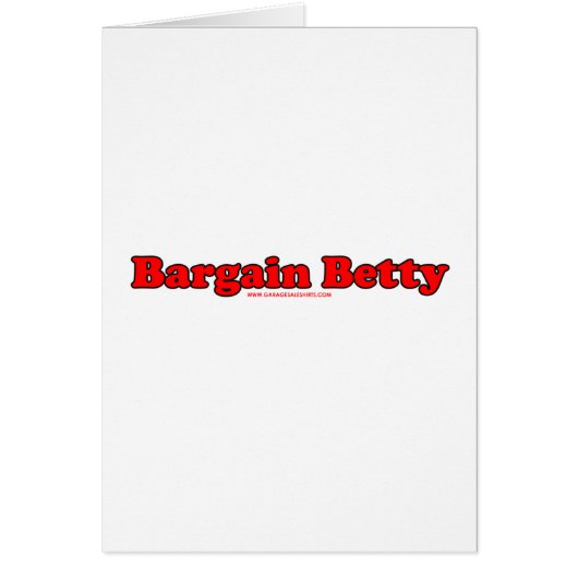 Bargain Betty Cards (Front)