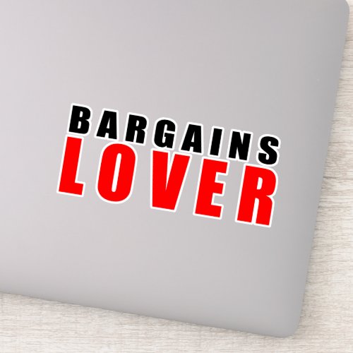 Bargains lover sticker