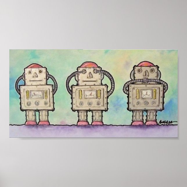 BargasArtworks Robots Print (Front)