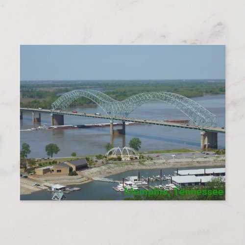 Barge on Mississippi River postcard