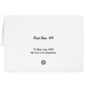 Barge on Salish Sea Cards (Back Horizontal)