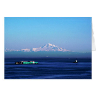 Barge on Salish Sea Cards