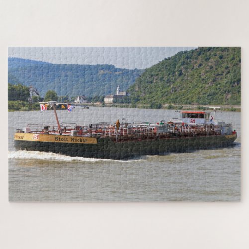 Barge on the River Rhine 3 Jigsaw Puzzle