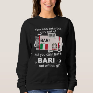 Bari Boarding Pass Bari Girl Bari Sweatshirt