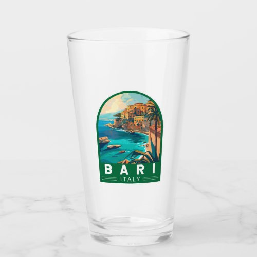 Bari Italy Travel Art Vintage Glass