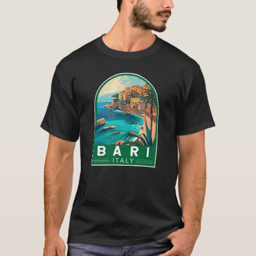 Bari Italy Travel Art Vintage T_Shirt