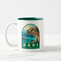 Bari Italy Travel Art Vintage