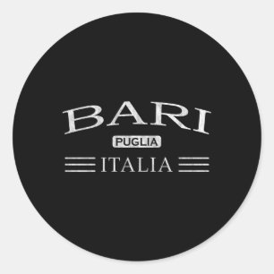 Bari Puglia Italia Bari Apulia Italy Classic Round Sticker