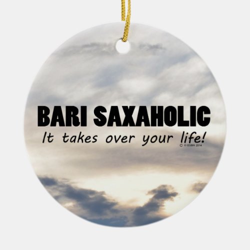 Bari Saxaholic Life Ceramic Ornament