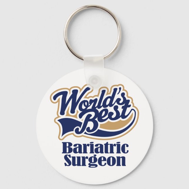 Bariatric Surgeon Gift Keychain (Front)