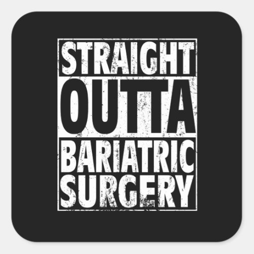 Bariatric Surgery Gastric Sleeve Band Weight Loss Square Sticker