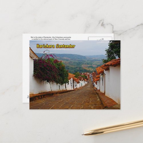 Barichara Santander Colombia Post Card