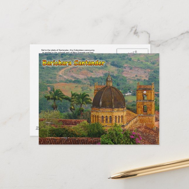 Barichara Santander Colombia Post Card (Front/Back In Situ)