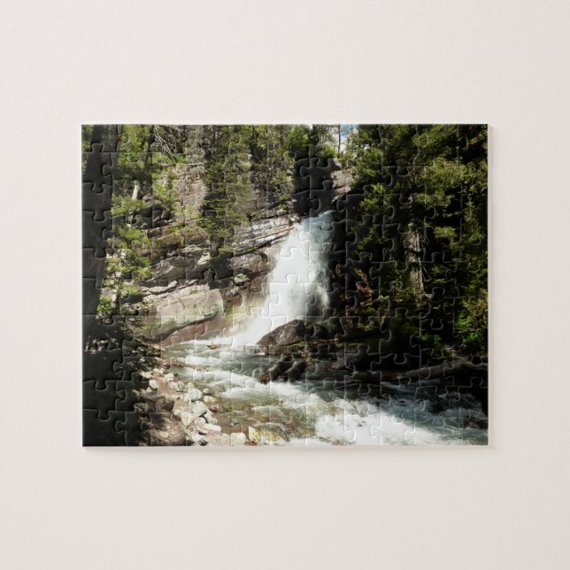 Baring Falls at Glacier National Park Jigsaw Puzzle (Horizontal)