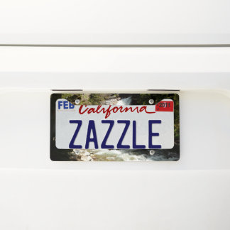 Baring Falls at Glacier National Park License Plate Frame
