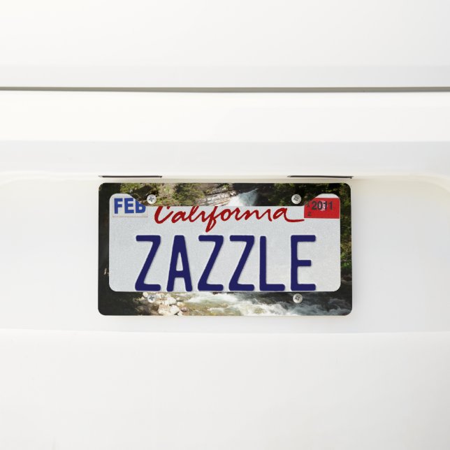 Baring Falls at Glacier National Park License Plate Frame (On Car)