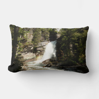 Baring Falls at Glacier National Park Lumbar Pillow