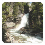 Baring Falls at Glacier National Park Square Sticker