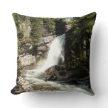 Baring Falls at Glacier National Park Throw Pillow