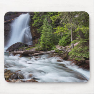 Baring Falls in Glacier National Park, Montana Mouse Pad