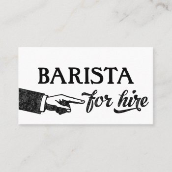 Barista Business Cards - Cool Vintage by NeatBusinessCards at Zazzle