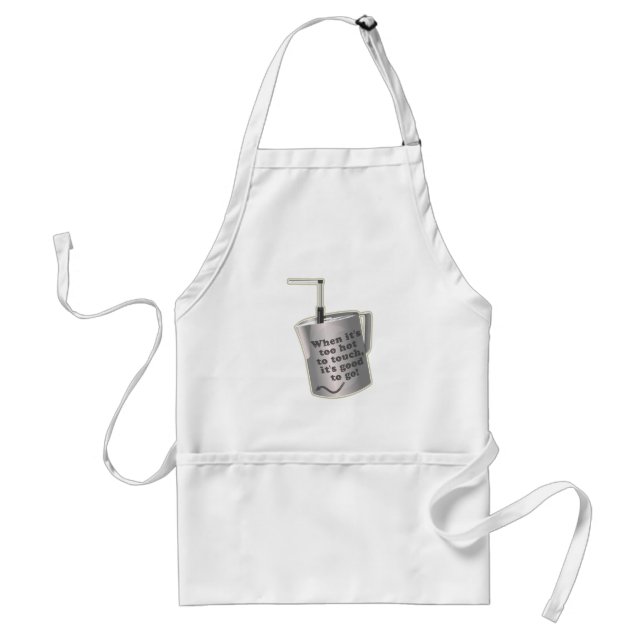  Barista cafe milk warming jug Adult Apron (Front)