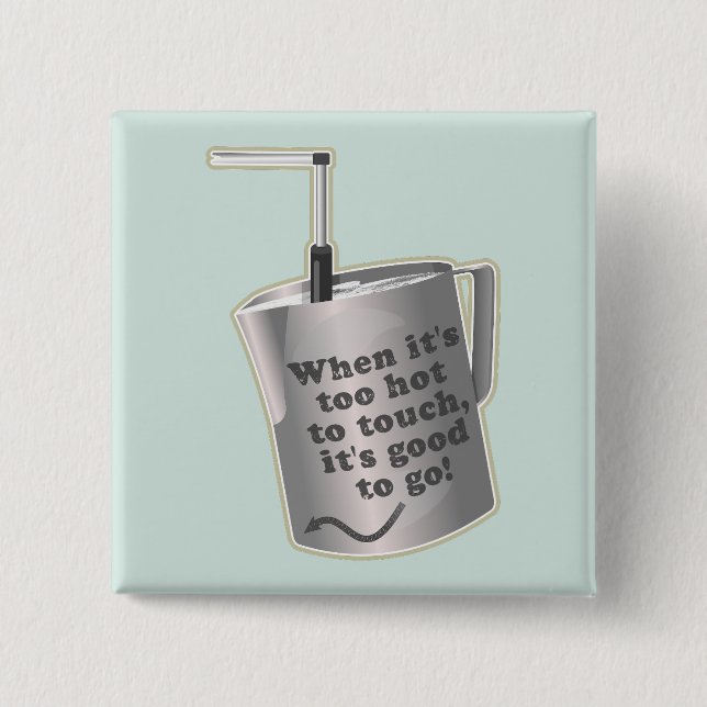  Barista cafe milk warming jug Button (Front)