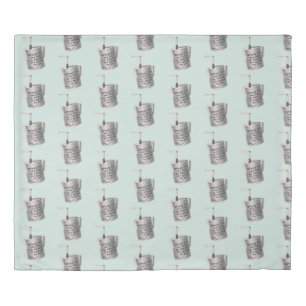 Barista cafe milk warming jug Duvet Cover