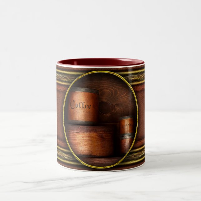 Barista - Coffee - Coffee and spice Two-Tone Coffee Mug (Center)