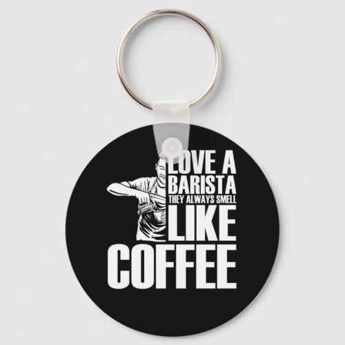 Barista Coffee Coffeemaker Keychain