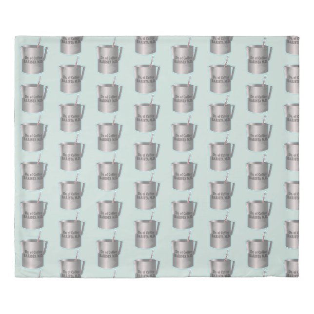  Barista coffee making funny doctor Duvet Cover (Front)