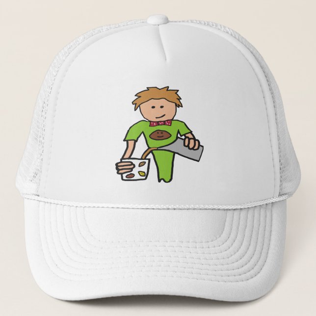 Barista Coffee Shop Trucker Hat (Front)